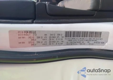 2019 Jeep Grand Cherokee High Altitude 4X4 из США, поврежденный, VIN 1C4RJFCG4KC706762